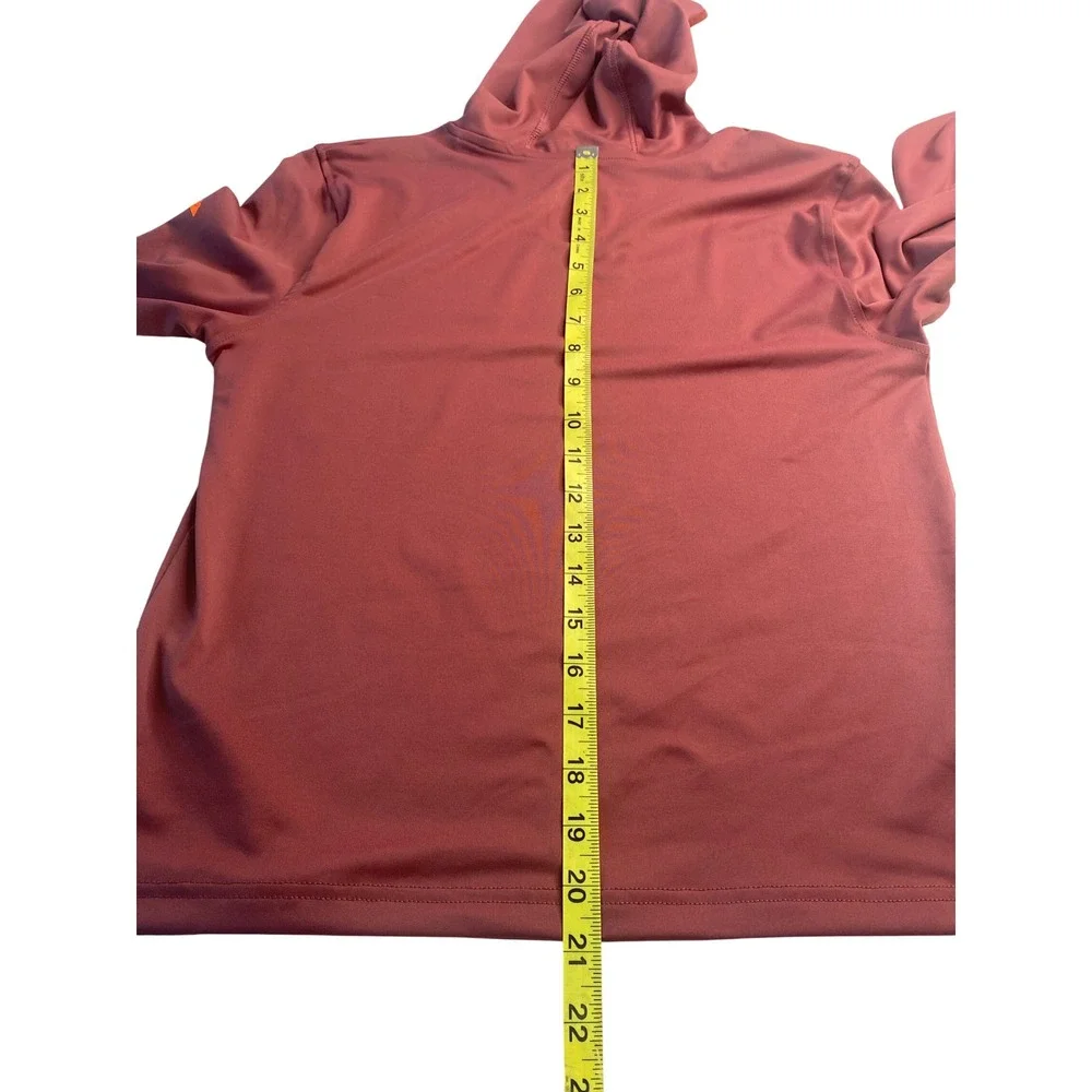 Ozark Trail Hooded Hiking Shirt Wild Ginger UPF 50 Quick Dry Long Sleeve L 10-12